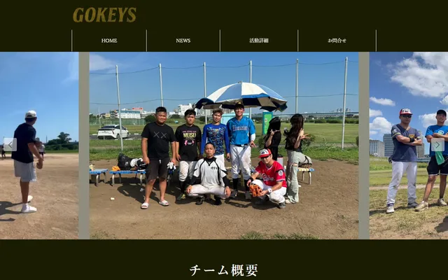 Gokiesのサイト画面